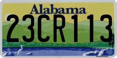 AL license plate 23CR113
