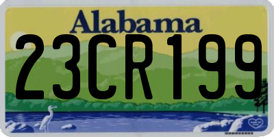 AL license plate 23CR199