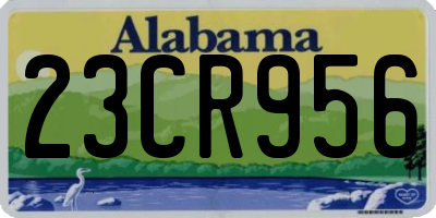 AL license plate 23CR956