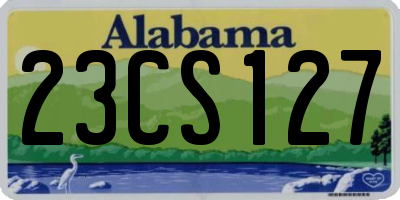 AL license plate 23CS127