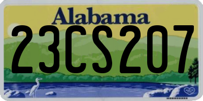 AL license plate 23CS207
