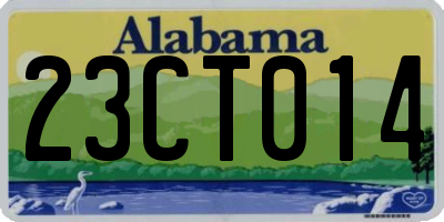 AL license plate 23CT014
