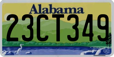AL license plate 23CT349