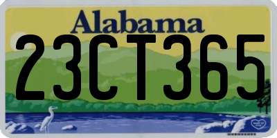 AL license plate 23CT365