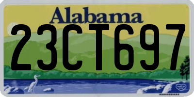 AL license plate 23CT697
