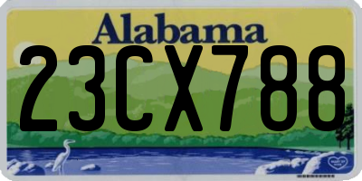 AL license plate 23CX788