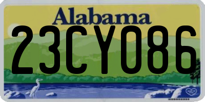 AL license plate 23CY086