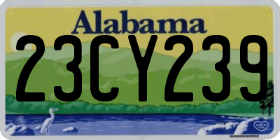 AL license plate 23CY239