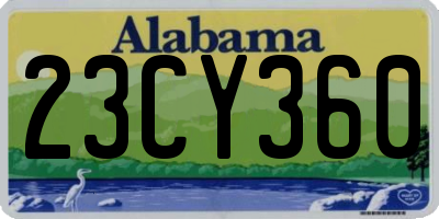 AL license plate 23CY360