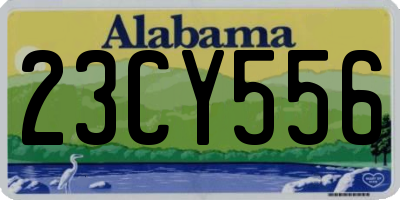 AL license plate 23CY556