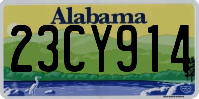 AL license plate 23CY914