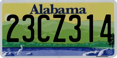 AL license plate 23CZ314