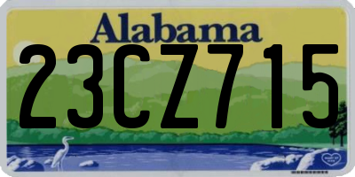 AL license plate 23CZ715