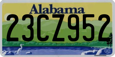 AL license plate 23CZ952