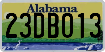 AL license plate 23DB013