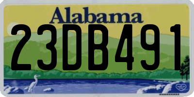 AL license plate 23DB491