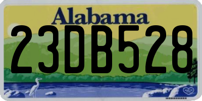 AL license plate 23DB528