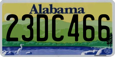 AL license plate 23DC466