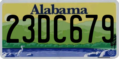 AL license plate 23DC679