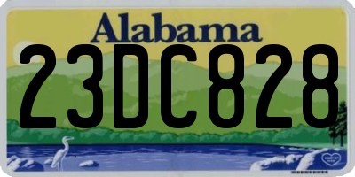 AL license plate 23DC828