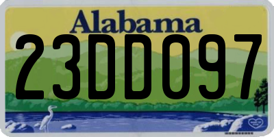 AL license plate 23DD097
