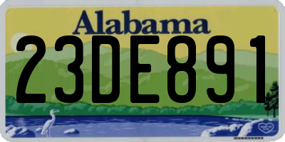AL license plate 23DE891