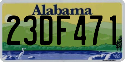 AL license plate 23DF471