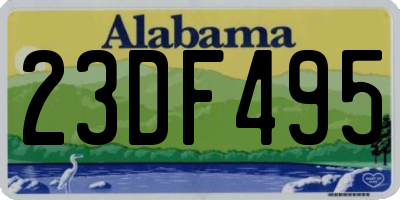 AL license plate 23DF495