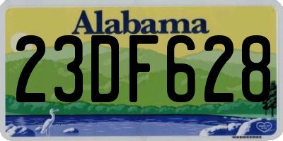 AL license plate 23DF628