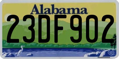AL license plate 23DF902