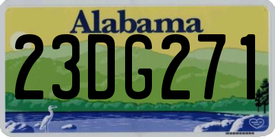 AL license plate 23DG271