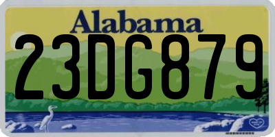 AL license plate 23DG879