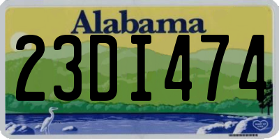 AL license plate 23DI474