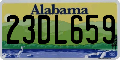 AL license plate 23DL659