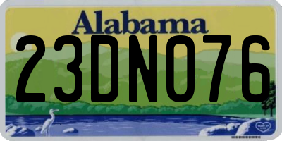 AL license plate 23DN076