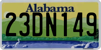 AL license plate 23DN149