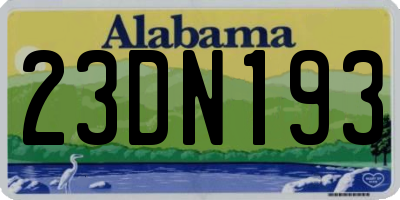 AL license plate 23DN193