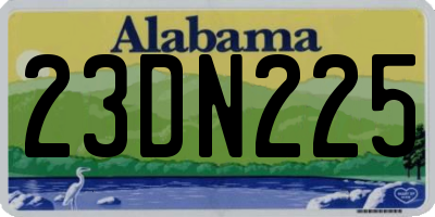 AL license plate 23DN225