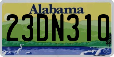 AL license plate 23DN310