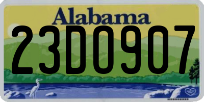 AL license plate 23DO907