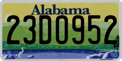AL license plate 23DO952