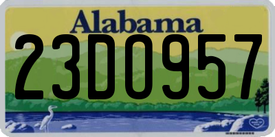 AL license plate 23DO957