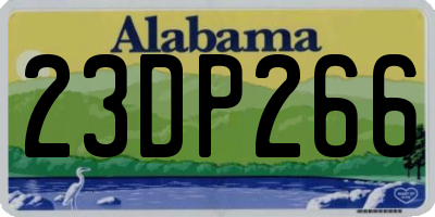 AL license plate 23DP266
