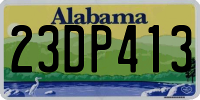 AL license plate 23DP413