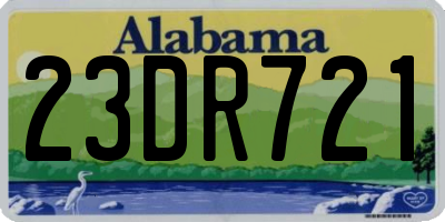 AL license plate 23DR721