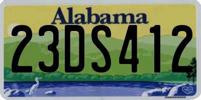 AL license plate 23DS412