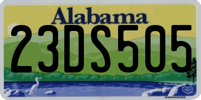 AL license plate 23DS505
