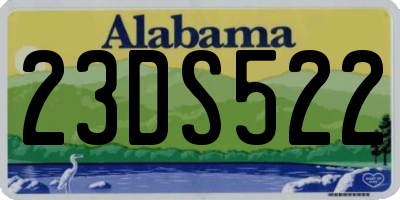 AL license plate 23DS522