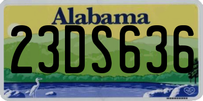 AL license plate 23DS636