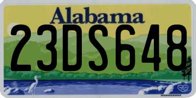 AL license plate 23DS648